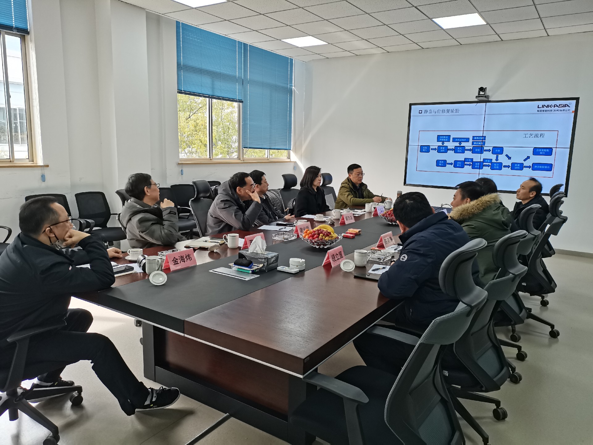 Warmly welcome Mr. Zhang Wanyou, Chairman of Double-Coin Group, and his delegation to Link-Asia for guidance and discussion